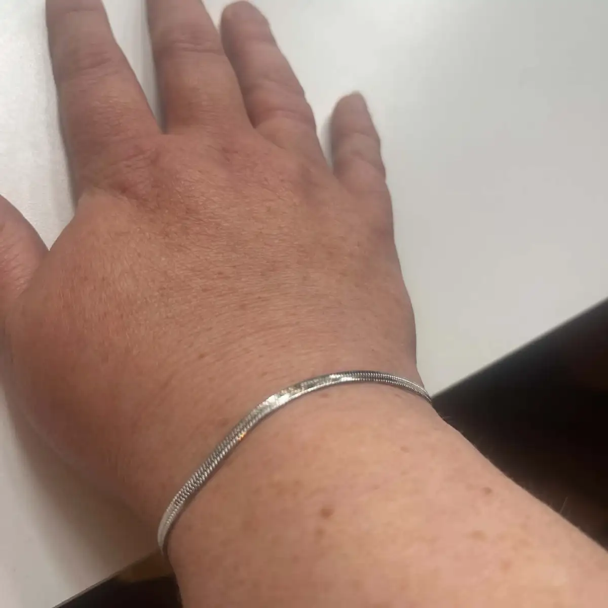 bracelet plat argent