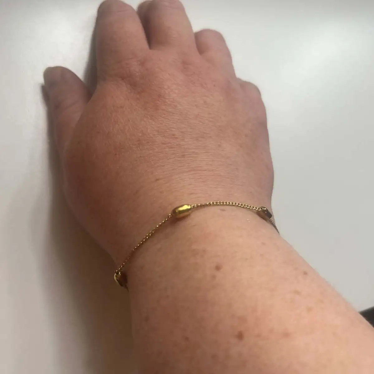 bracelet goutte d'eau or