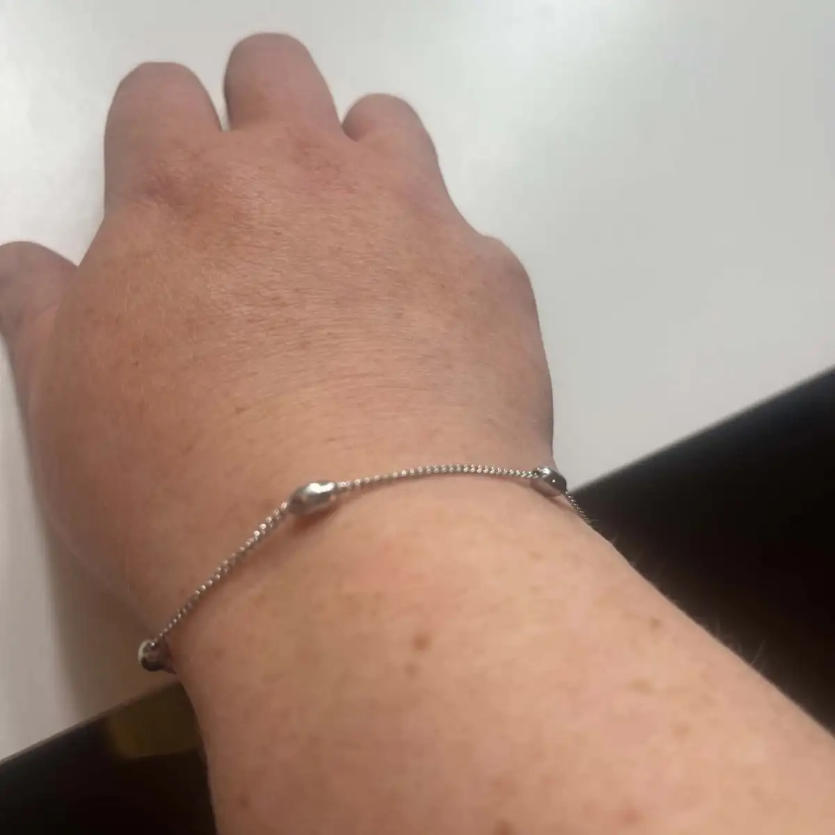 bracelet goutte d'eau argent