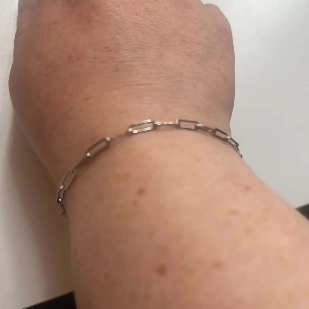 bracelet rectangle argent
