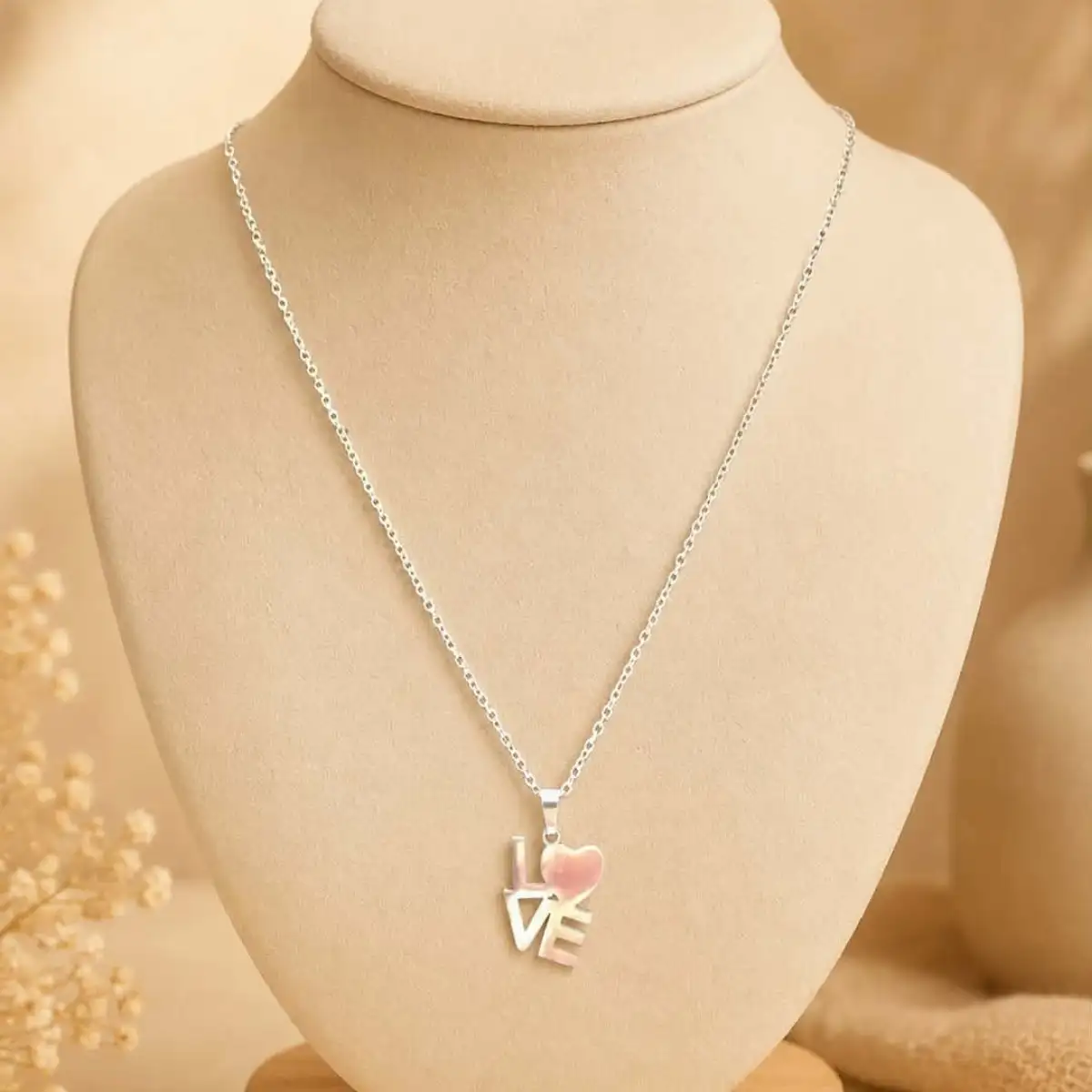 collier love argent